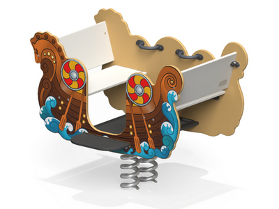 Качалка на двойной пружине Каноэ 1