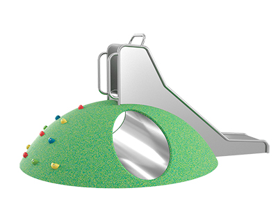 Резиновая фигура Пузырь с тоннелем и горкой