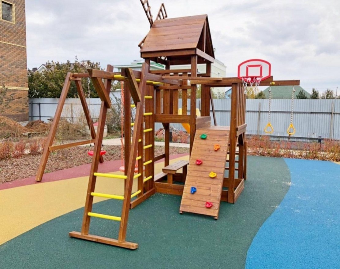 Площадка для детей с бесшовным покрытием - вид 2