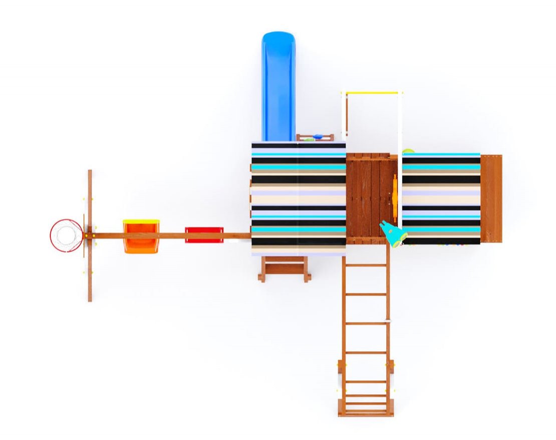 Детская игровая площадка Борге 9 (Лазурь) - вид 5