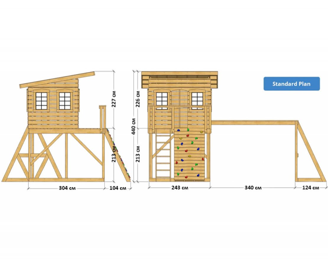 Игровой комплекс TORUDA WOOD Клубный домик - вид 4