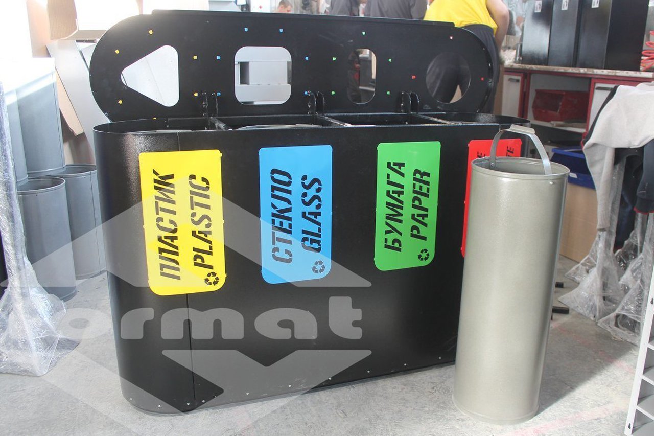 Урна для раздельного сбора мусора Город 4 - вид 2